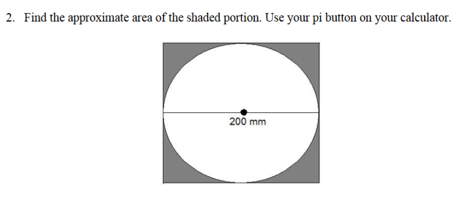 How do I find the approximate area of the shaded portion? | Socratic The Radius Of Circle A Is Three Feet Less